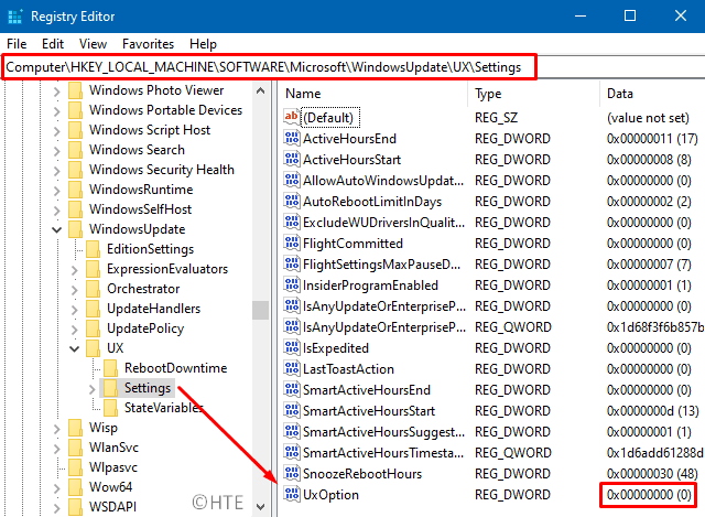 Error 0x80070057 in Windows 10 - modify registry