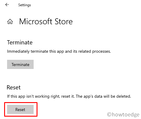 Clear and Reset Microsoft Store cache