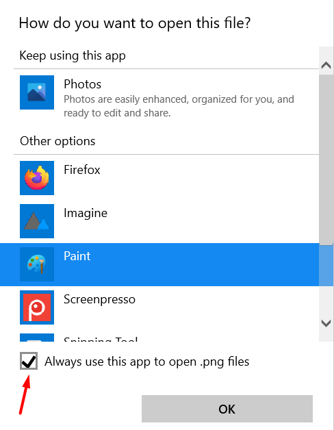 Always use this app to open .png files