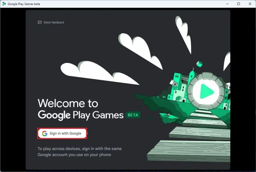 Google Play Games sign in