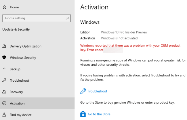 Windows Activation Error Code 0xc004f014