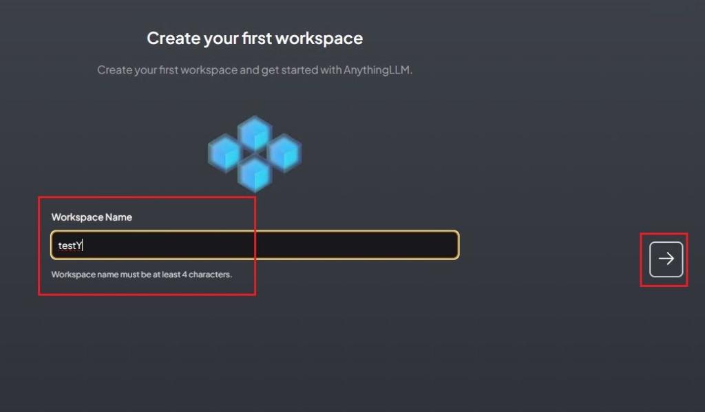 set a name for your workspace