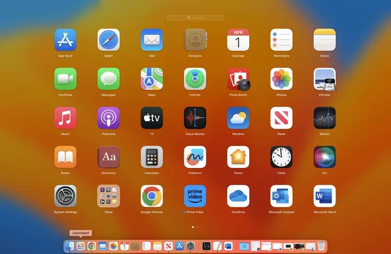 macOS Launchpad