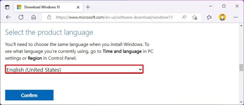 Windows 11 install language