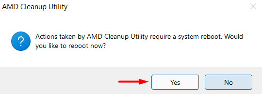 AMD Cleanup utility - Force reboot your PC