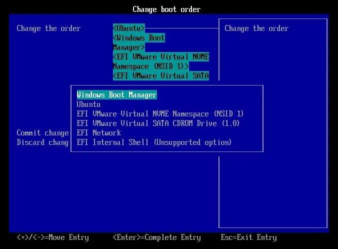 UEFI make Windows Boot Manager first