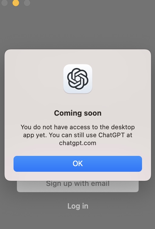 run chatgpt macos app