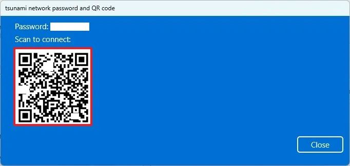 Windows 11 Wi-Fi QR Code
