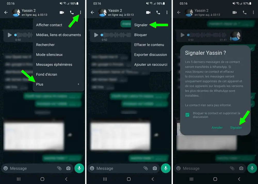 Blocking and Reporting on WhatsApp