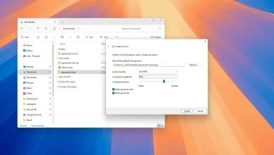 How to create TAR, 7z, Zip archival format files on Windows 11