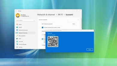 How to share Wi-Fi password with QR Code on Windows 11